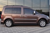 Volkswagen Caddy 2010–2015 Sidebars BB001 Black (2 stuks, RVS) Ø60, Maxi wielbasis foto 9