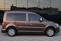 Volkswagen Caddy 2010–2015 Sidebars BB001 Black (2 stuks, RVS) Ø60, Maxi wielbasis foto 10