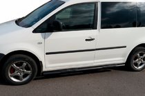 Volkswagen Caddy 2010–2015 Sidebars BB001 Black (2 stuks, RVS) Ø60, Maxi wielbasis foto 4