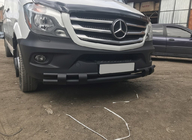 Mercedes Sprinter W906 2006–2018 Voorste onderste beschermbeugel Shark Black (RVS) foto 1