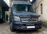 Mercedes Sprinter W906 2006–2018 Voorste onderste beschermbeugel Shark Black (RVS) foto 2