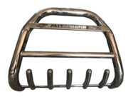 Mitsubishi Pajero Wagon IV 2006–2021 Bullbar QT012 (RVS) foto 1