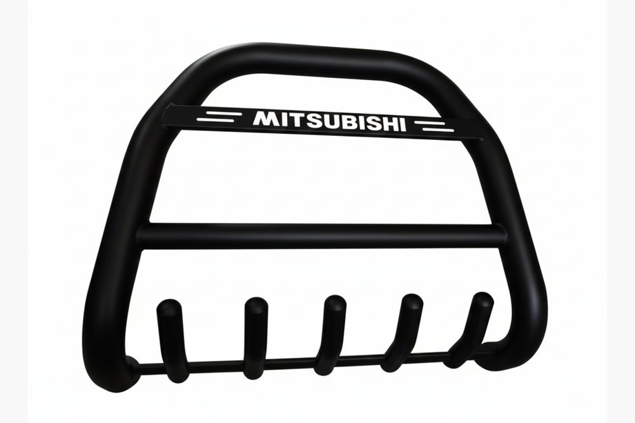 Mitsubishi Pajero Wagon IV 2006–2021 Bullbar QT012 Black (RVS) Image