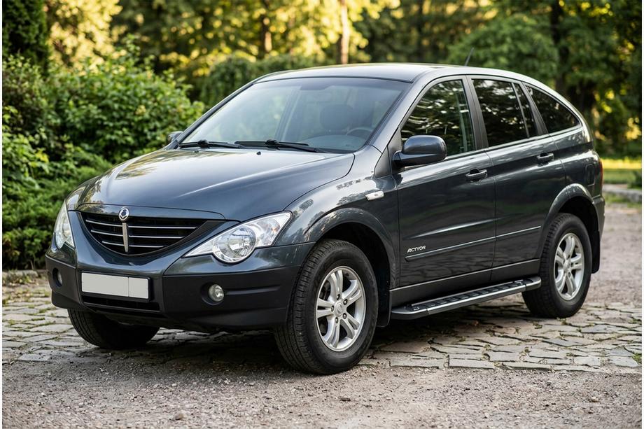 SsangYong Action 2005–2018 RedLine Black zijsteps (set van 2, aluminium) Image