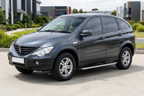 SsangYong Action 2005–2018 Fullmond side steps (2 stuks, aluminium) foto 1