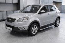 SsangYong Korando 2010–2019 Maydos V1 zijtreden (set 2 stuks, aluminium + RVS) foto 1