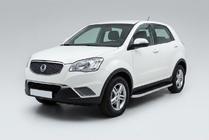 SsangYong Korando 2010–2019 Side steps Tayga Grey (2 stuks, aluminium) foto 1