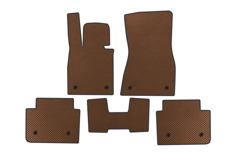 BMW 5/i5 Serie G60/G60E/G61 2023– EVA vloermatten (voor i5 G60E, bruin) Image