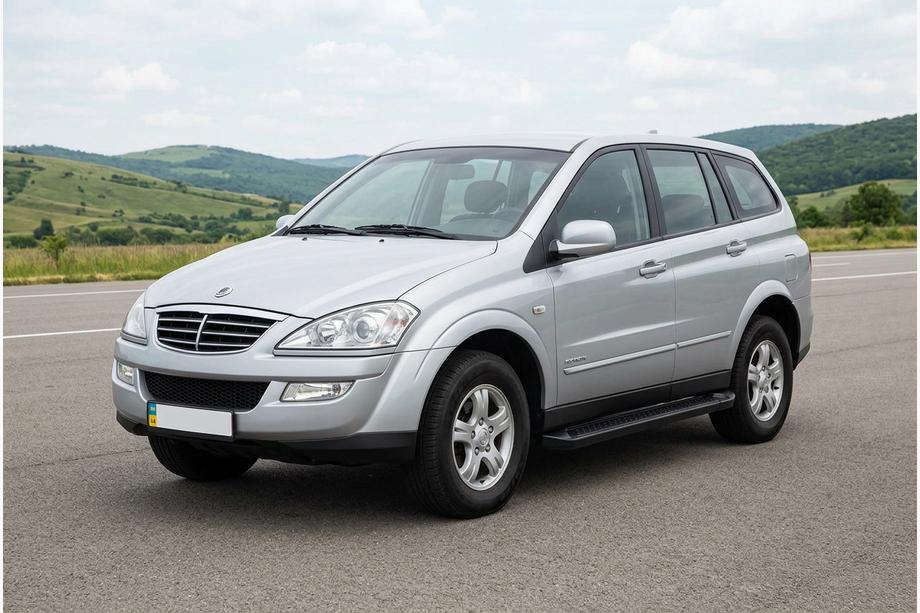 SsangYong Kyron 2005–2014 Allmond Black side steps (2 st., aluminium) Image
