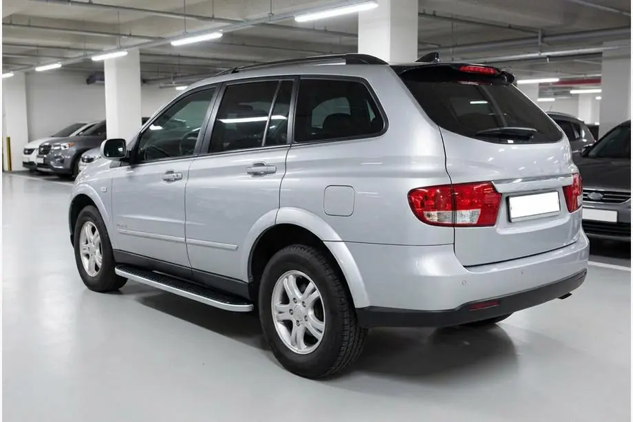 SsangYong Kyron 2005–2014 Side steps Tayga Grey (set van 2, aluminium) Image
