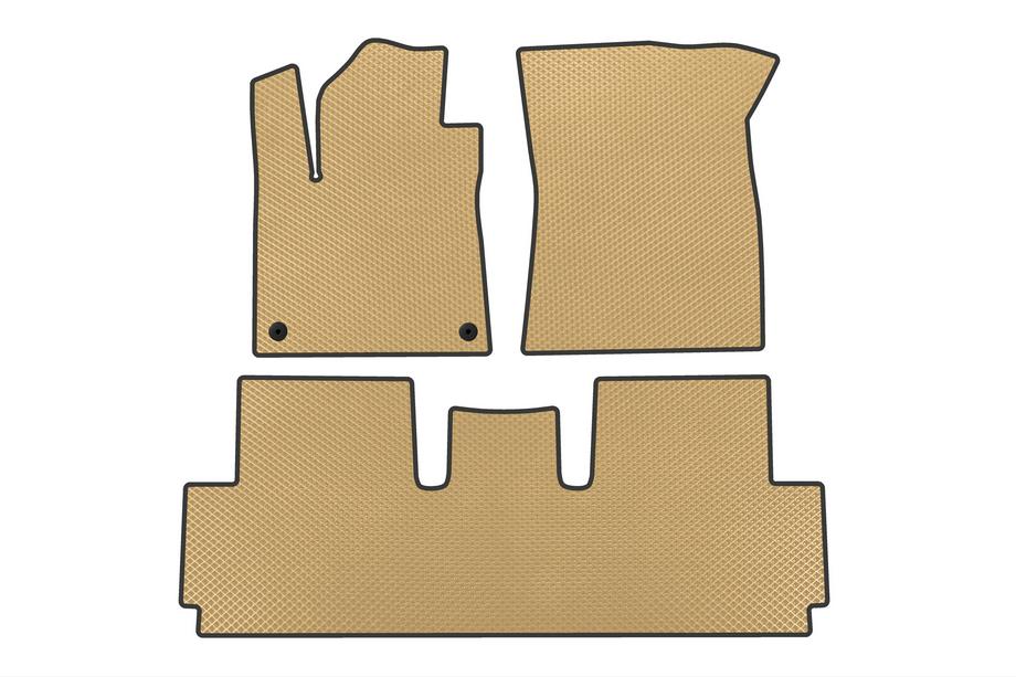 Citroen C-4 Picasso 2013–2022 EVA automatten (voor Grand, 2 rijen, beige) Image