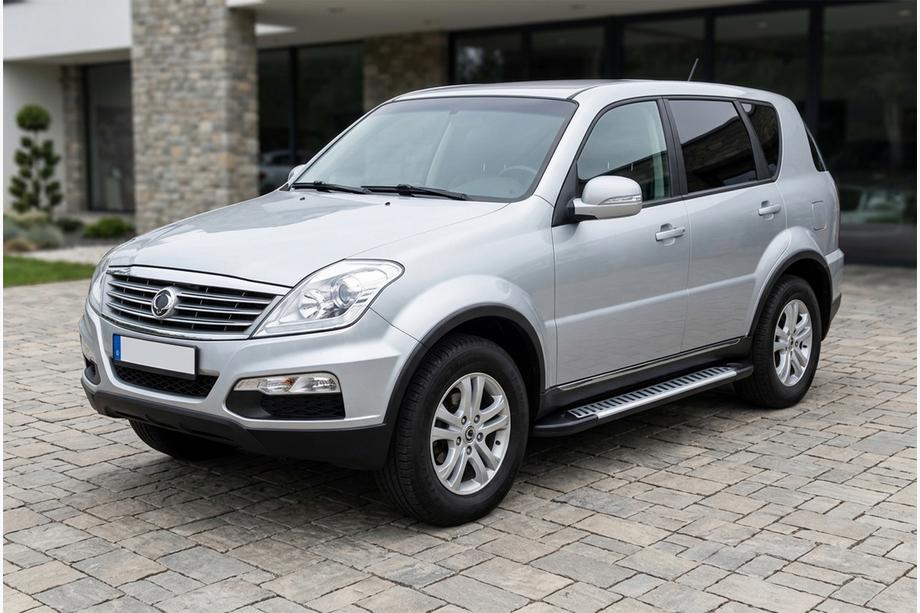 SsangYong Rexton I 2001–2017 Side steps Line (2 stuks, aluminium) 2012-2017 Image