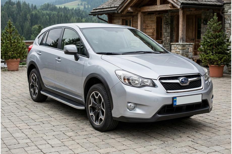 Subaru XV 2011–2017 Side steps Tayga Grey (set van 2, aluminium) Image