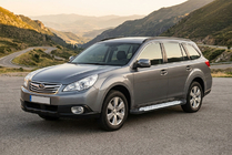 Subaru Outback 2009–2014 Side steps Allmond Grey (2 stuks, aluminium) foto 1