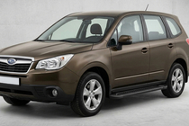 Subaru Forester 2013–2018 Allmond Black side steps (2 st., aluminium) foto 1