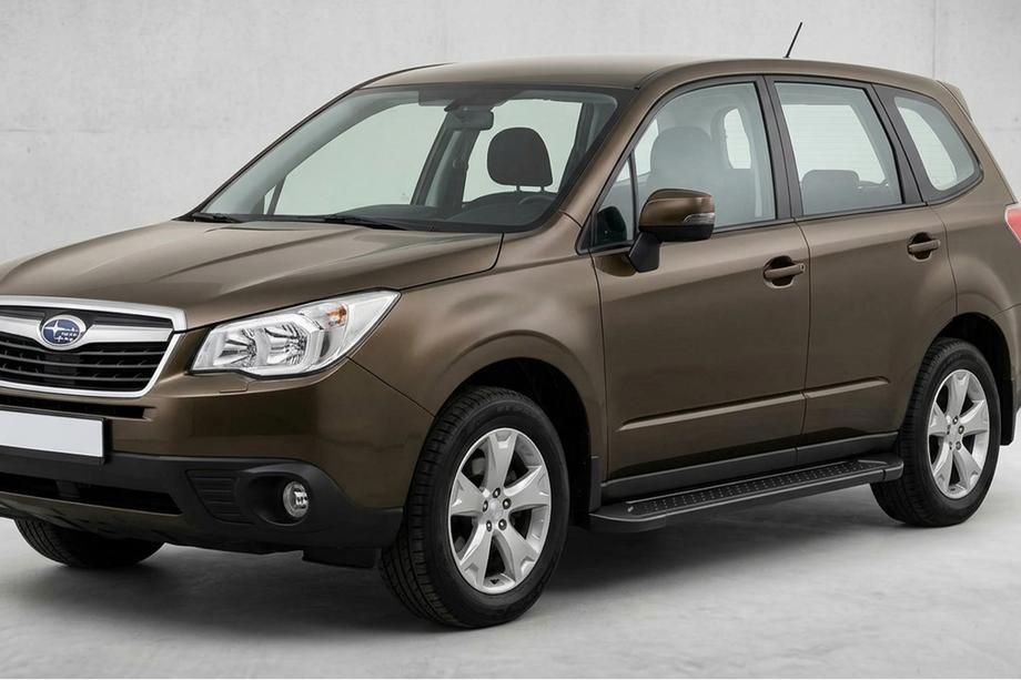 Subaru Forester 2013–2018 Allmond Black side steps (2 st., aluminium) Image
