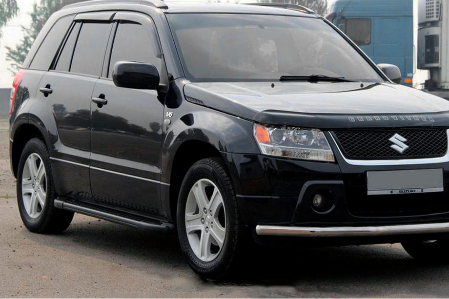 Suzuki Grand Vitara 2005–2017 Allmond Black zijtreden (2 st., aluminium) Image