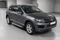 Volkswagen Touareg 2010–2018 Line side steps (set van 2, aluminium) foto 1