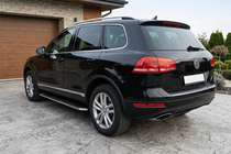 Volkswagen Touareg 2010–2018 Maydos V1 side steps (set van 2, aluminium/RVS) foto 1