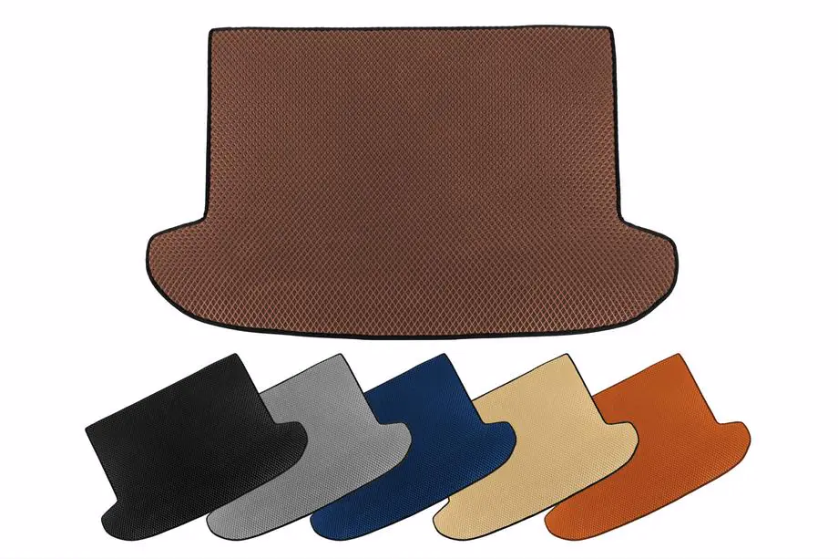Mercedes S-сlass W140 1991–1998 EVA kofferbakmat (Short, Bruin) Image