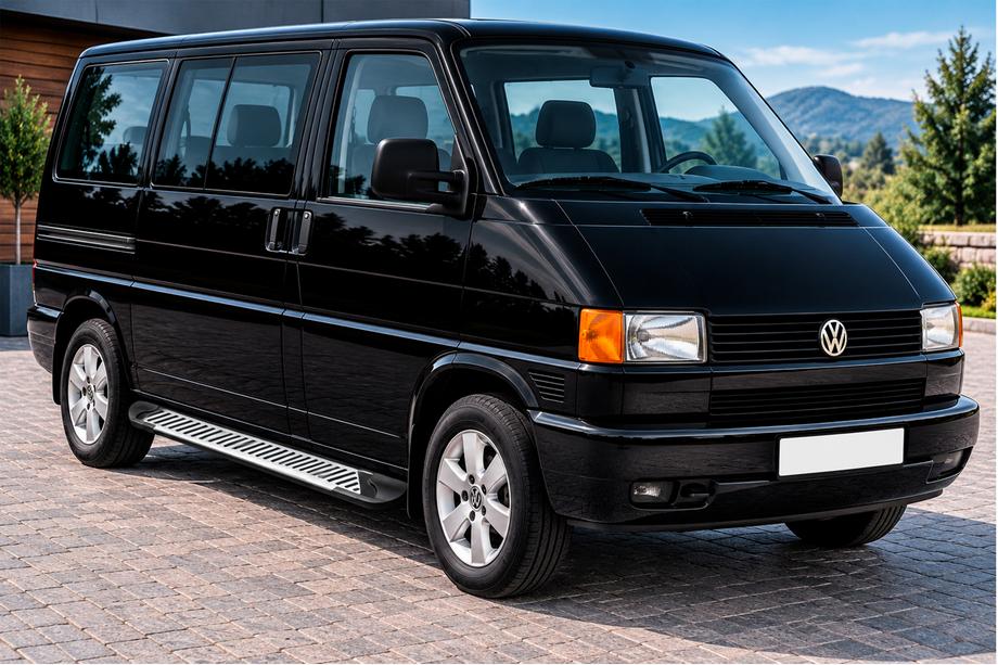 Volkswagen T4 Transporter 1990–2003 Side steps Line (2 stuks, aluminium) Image