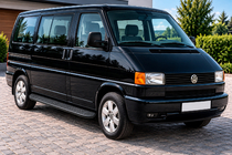 Volkswagen T4 Caravelle/Multivan 1990–2003 Bosphorus Black side steps (2 st., aluminium) foto 1