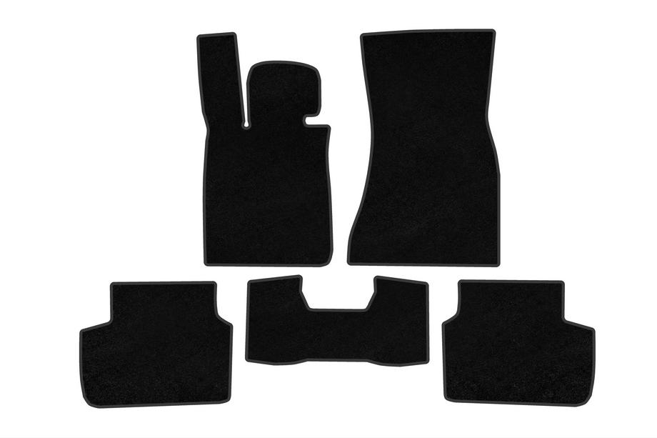 BMW 7 Serie G11/G12 2015–2022 Premium textielen matten (voor G11, zwart) Image