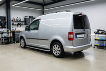 Volkswagen Caddy 2004–2010 Side steps Tayga Grey (set van 2, aluminium) foto 1