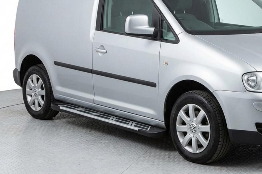 Volkswagen Caddy 2010–2015 Sunrise side steps (set van 2, aluminium) Maxi basis Image