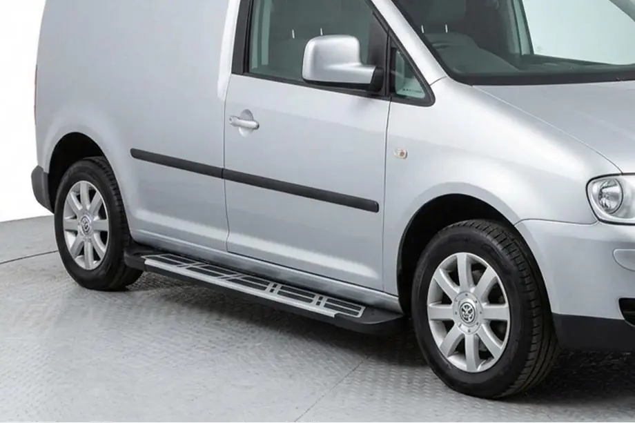 Volkswagen Caddy 2010–2015 Sunrise side steps (set van 2, aluminium) Image