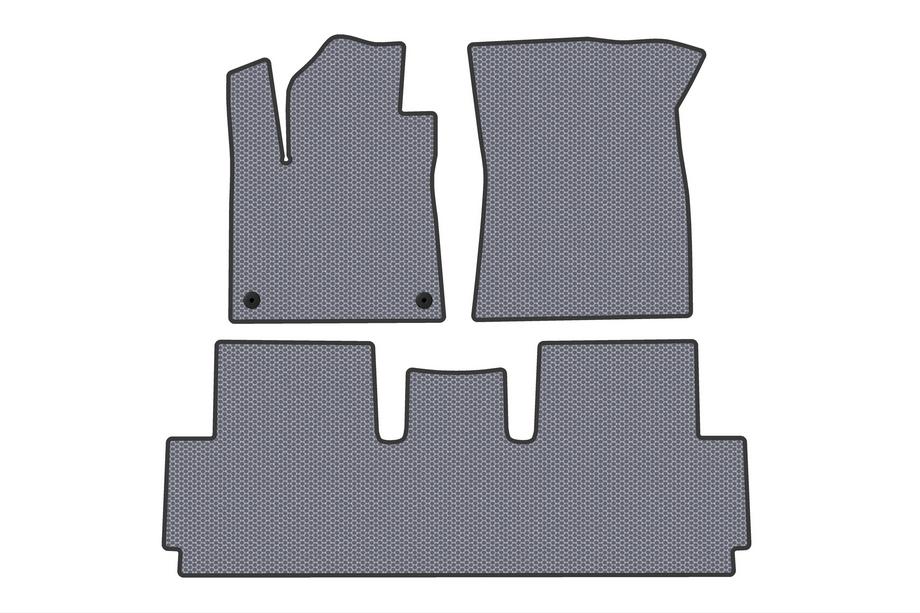 Citroen C-4 Picasso 2013–2022 Rubberen automatten Carsuit (voor Grand, 2 rijen, grijs) Image
