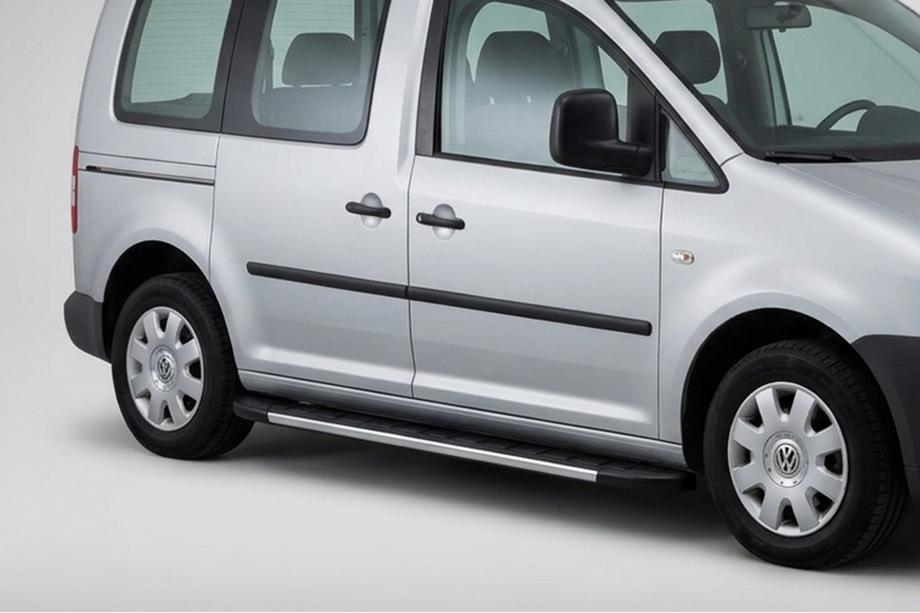 Volkswagen Caddy 2010–2015 Duru side steps (2 stuks, aluminium) Image
