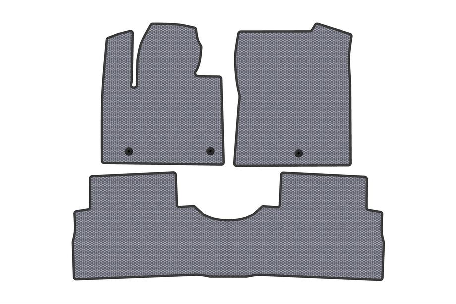 Hyundai Santa Fe 4 2018–2023 Rubberen automatten Carsuit (2 rijen, grijs) Image