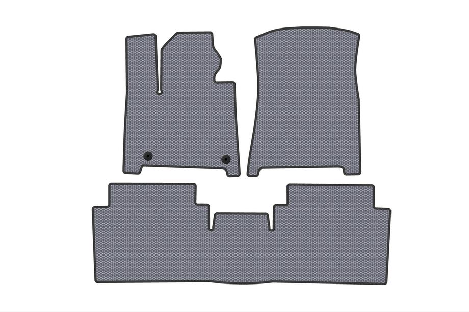 Hyundai Santa Fe 5 2023– Rubberen automatten Carsuit (2 rijen, grijs) Image