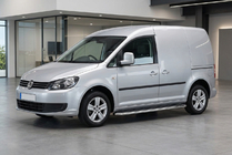 Volkswagen Caddy 2010–2015 Maydos V1 zijtreden (set 2 stuks, aluminium + RVS) Standaard basis foto 1