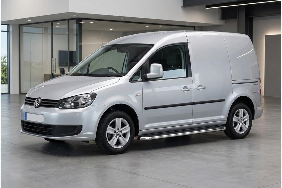 Volkswagen Caddy 2010–2015 Maydos V1 zijtreden (set 2 stuks, aluminium + RVS) Standaard basis Image