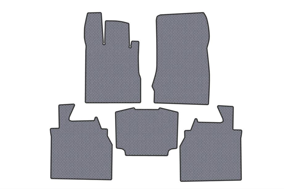 Mercedes S-Class W220 1998–2005 Rubber automatten Carsuit (Long, Grijs) Image