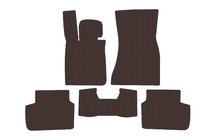 BMW 7 Serie G11/G12 2015–2022 Rubberen automatten Carsuit (voor G11, bruin) foto 1