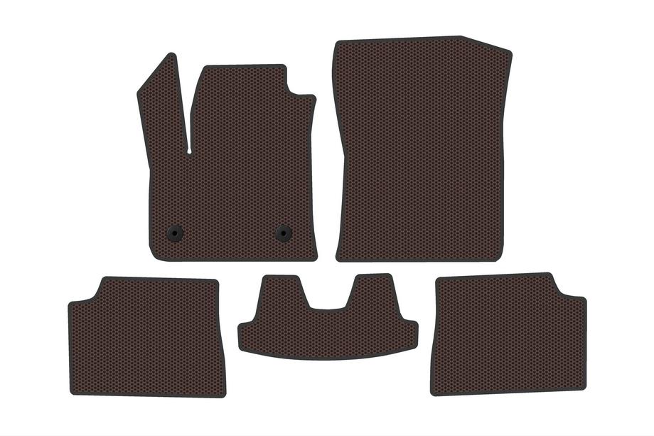 Fiat 600/600e 2023– Rubberen automatten Carsuit (Electro, bruin) Image