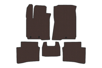 Hyundai I-20 2014–2020 Rubberen automatten Carsuit (Bruin) foto 1