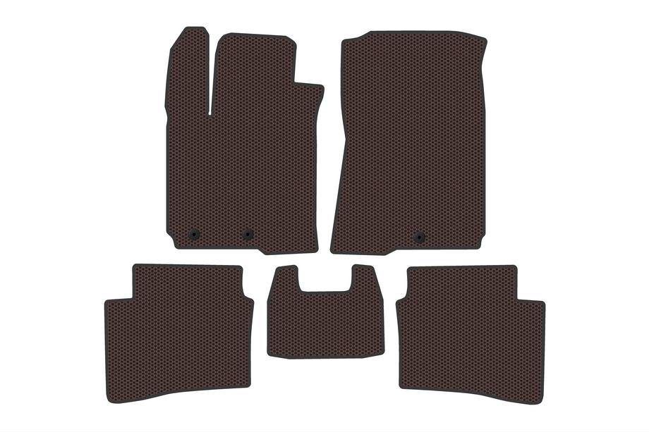 Hyundai I-20 2014–2020 Rubberen automatten Carsuit (Bruin) Image