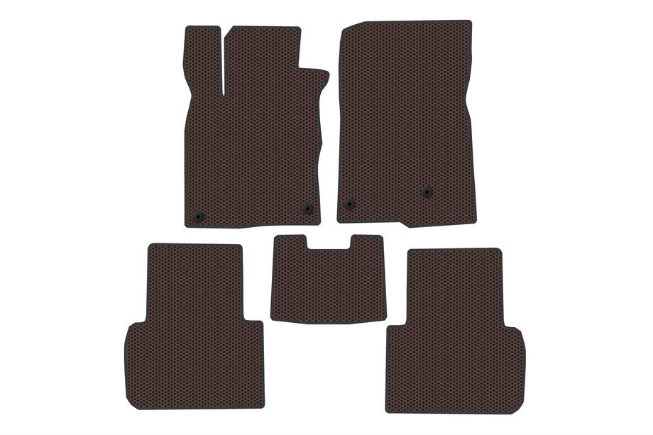 Honda Civic Sedan 2021– Rubberen automatten Carsuit (Bruin) Image