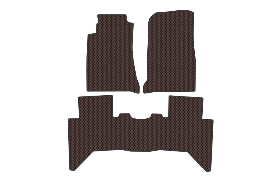 Isuzu D-Max 2011–2019 Rubberen automatten Carsuit (Bruin) Image