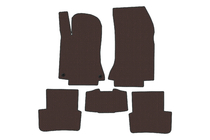 Mercedes B-klasse W246 2011–2018 Rubberen automatten Carsuit (Bruin) foto 1