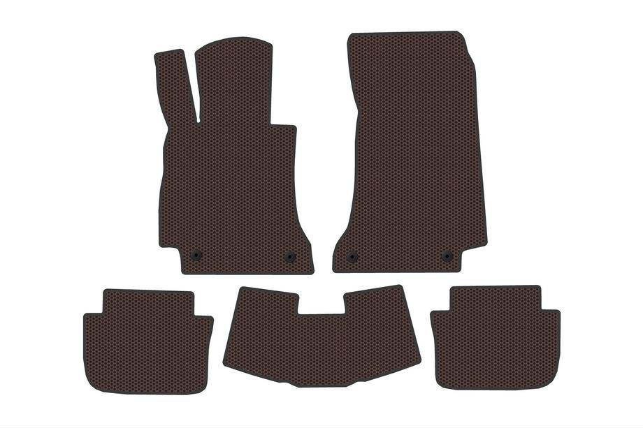 Mercedes E-class W214 2023– Rubberen automatten Carsuit (Cabrio, bruin) Image
