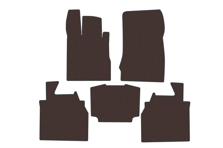 Mercedes S-Class W220 1998–2005 Rubberen automatten Carsuit (Long, Bruin) Image