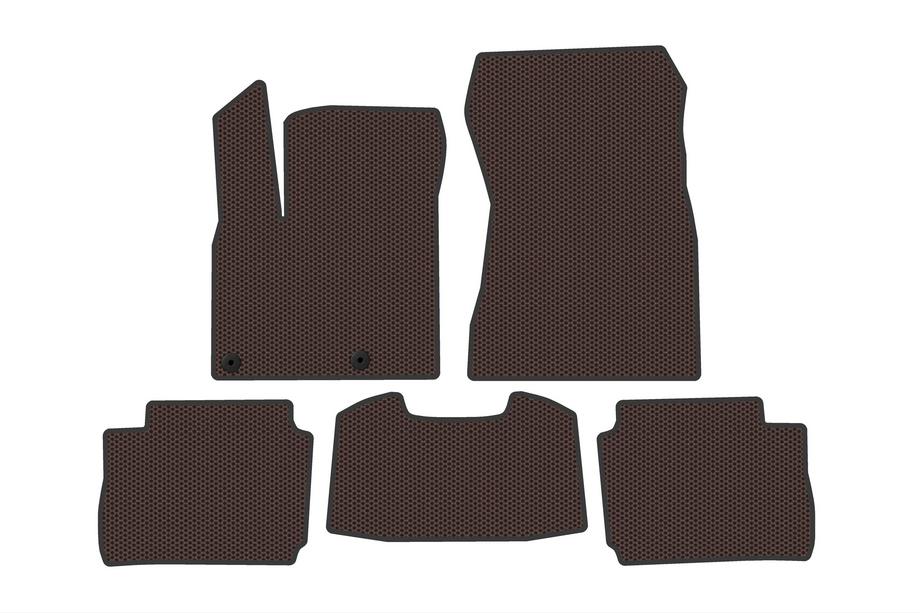 Nissan Qashqai 2021– Rubberen automatten Carsuit (Electro, Bruin) Image