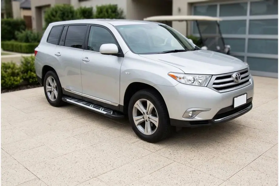 Toyota Highlander 2008–2013 Sunrise side steps (set van 2, aluminium) Image