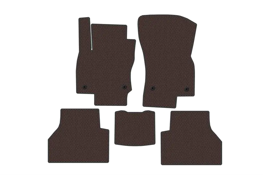 Volkswagen Caddy 2020– Rubberen automatten Carsuit (Bruin) Foto 1