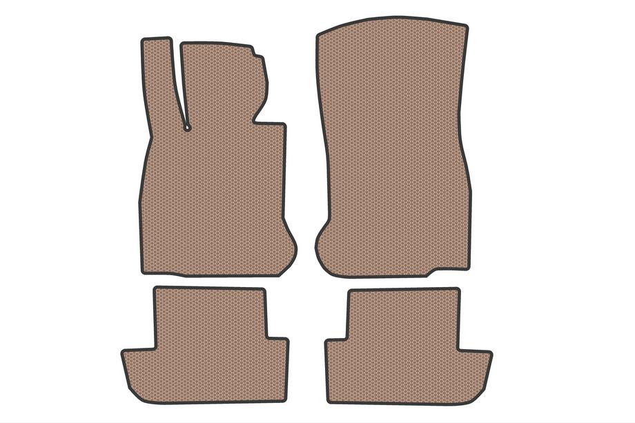 BMW 6-serie F12/F13/F06 2011–2018 Rubberen vloermatten Carsuit (voor F12/13, beige) Foto 1